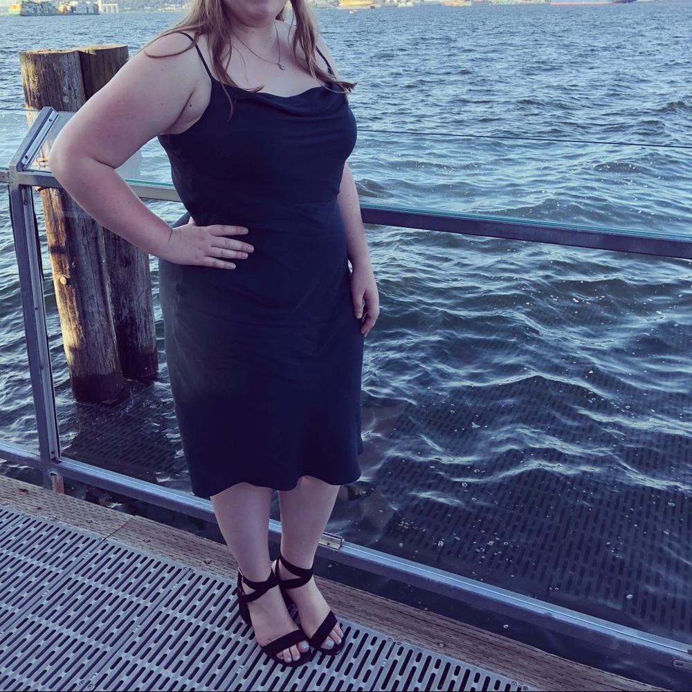 Cowl Neck Slip Dress